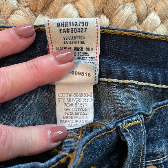 True Religion Casey Skinny Jeans Size 26W x 29.5L - Picture 13 of 14